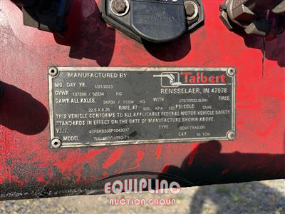 2023 Talbert 55 TON LOWBOY TRAILER