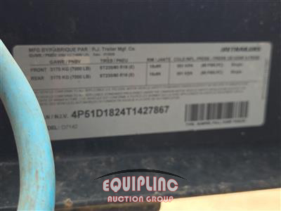 2026 PJ D7142 T/A 16FT DUMP TRAILER