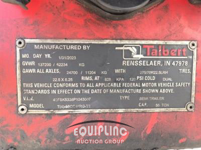 2023 Talbert T(4)55CC-HRG-T1 TRI/A LOWBOY T