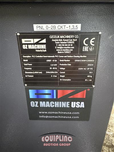 2024 OZCELIK MACHINERY ORBIT-IV SA PVC CORNER AND SUR