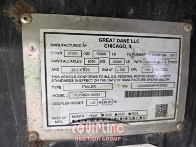 2023 Great Dane FLP-0024-00053  53 FT SPREAD A