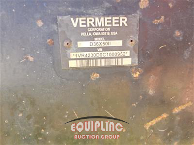 2012 Vermeer D36X50II DIRECTIONAL DRILL