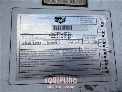 2020 Wabash DVLSHPC 53X102 T/A DRY VAN TRA