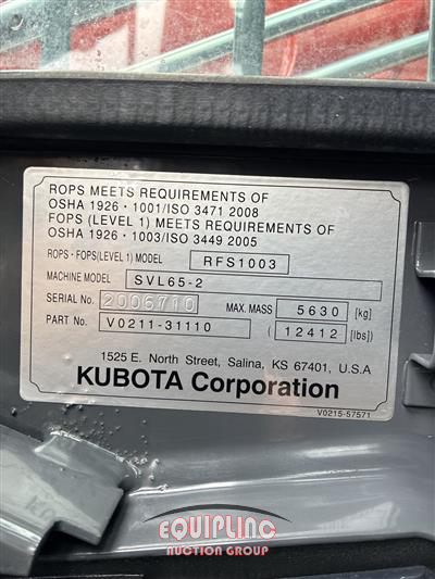 2024 Kubota SVL65-2
