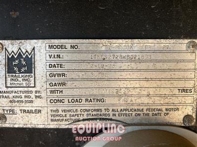 1998 TRAILKING TI-BROOK  AFRM 27