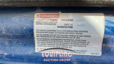 2016 Kenworth T880 TRI/A DUMP TRUCK 