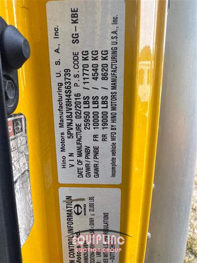 2017 Hino 268A