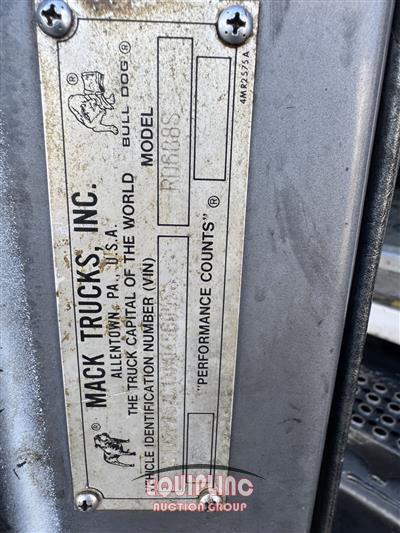 1999 Mack RD688S T/A DUMP TRUCK