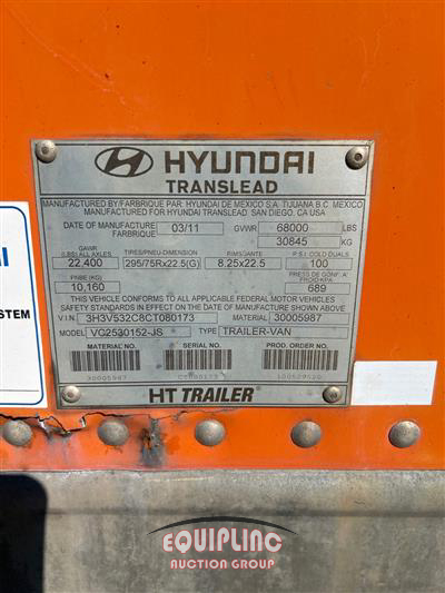 2012 Hyundai VC2530152-JS