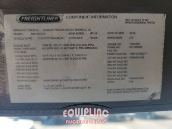 2017 Freightliner M2 106 T/A 6X4 FLATBED 