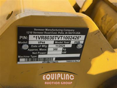 2026 Vermeer PTX44 RIDE ON TRACK PLOW/TRENC