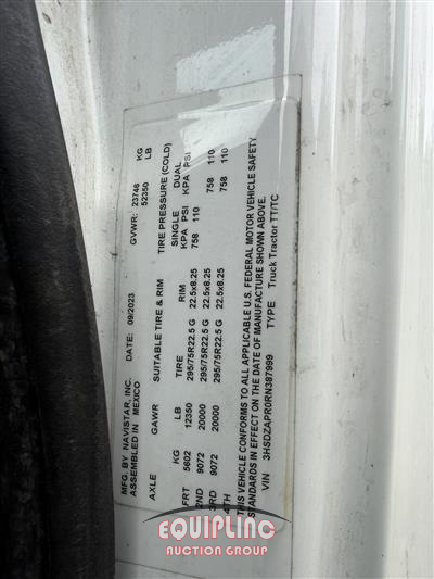 2024 International LT625 6X4 T/A SLEEPER TRUCK TR