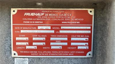 2022 Fruehauf 53 X102 DRY VAN 