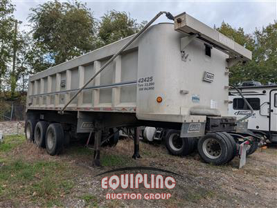 2001 East 28FT TRI/A END DUMP TRAILER