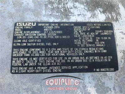 2016 Isuzu NQR