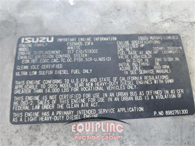 2016 Isuzu NQR