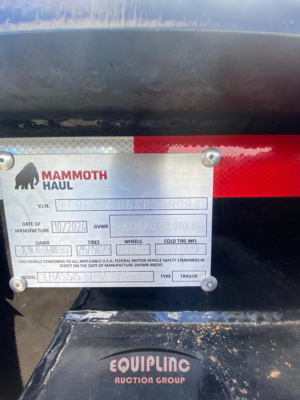 2025 MAMMOTH HAUL CHASSIS SB-2 2025