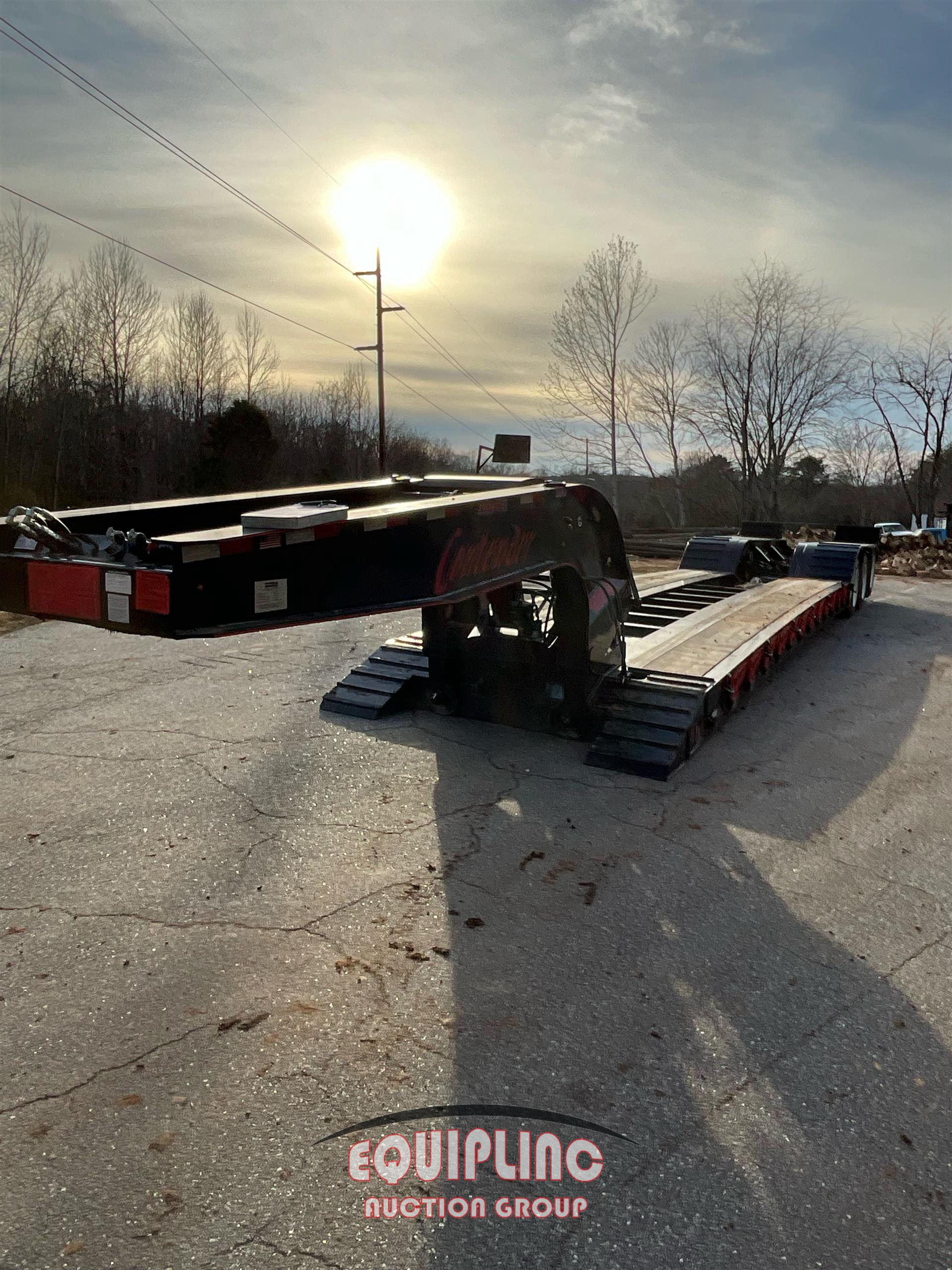 2025 Pitts LB55-22DC TRI/A LOW BOY TRAILE