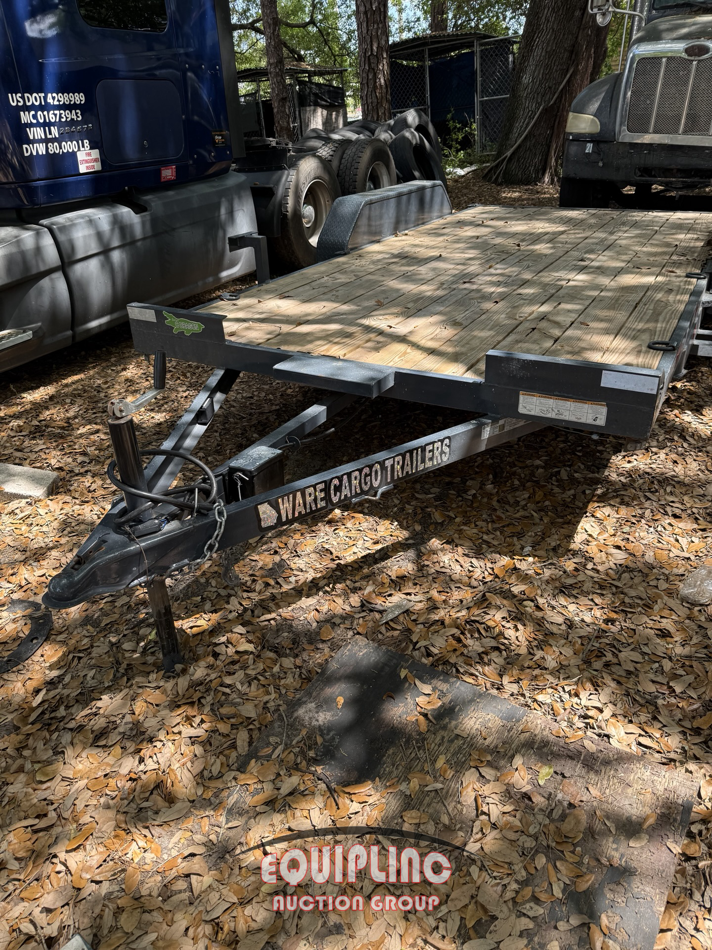 2025 WARE 7X16 T/A CAR HAULER TRAILER