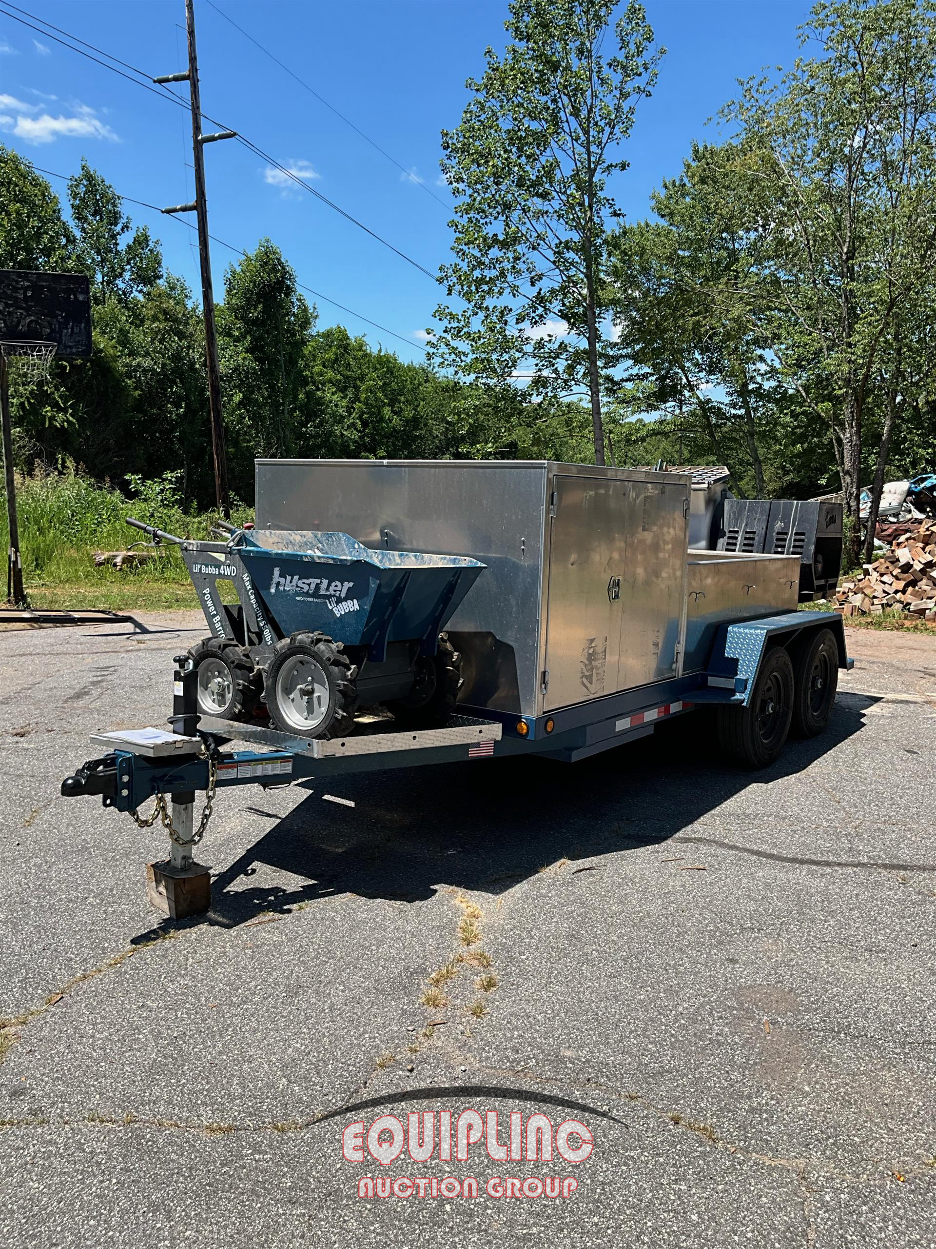 2025 TCEC 13FT T/A FLATBED CONCRETE CURB