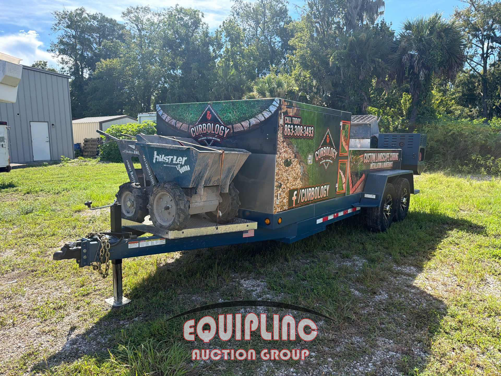 2025 TCEC 16FT CONCRETE CURB TRAILER