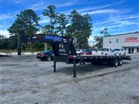2023 MAX BUILT 102X30W Flatbed Gooseneck Trai