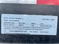 2023 MAX BUILT 102X30W Flatbed Gooseneck Trai