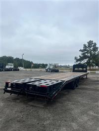 2025 CALIBER 35' FLATBED Gooseneck Trailer Full Ramps 