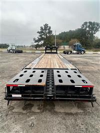 2025 CALIBER 35' FLATBED Gooseneck Trailer Full Ramps 