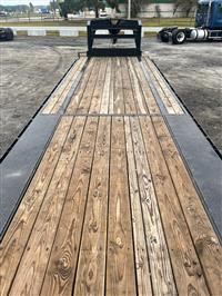 2025 CALIBER 35' FLATBED Gooseneck Trailer Full Ramps 