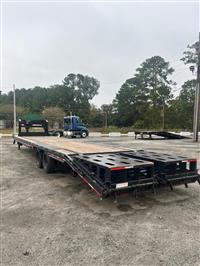 2025 CALIBER 35' FLATBED Gooseneck Trailer Full Ramps 