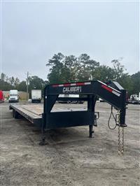 2025 CALIBER 35' FLATBED Gooseneck Trailer Full Ramps 