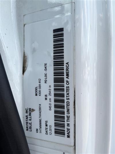 2019 International 4300 26' Box Truck