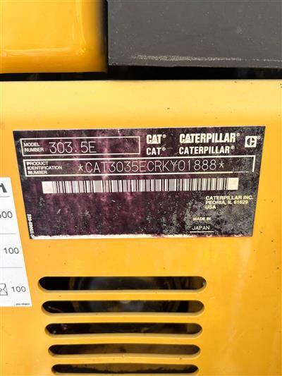 2013 Caterpillar 303.5 MINI EXCAVATOR