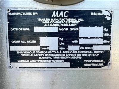 2004 MAC 38' Aluminum Dump Trailer