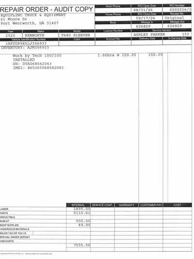 2020 Kenworth T680
