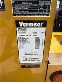 2018 Vermeer BC1800XL