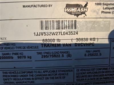 2007 Wabash DVCVHPC