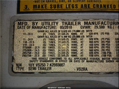 2019 Utility REEFER