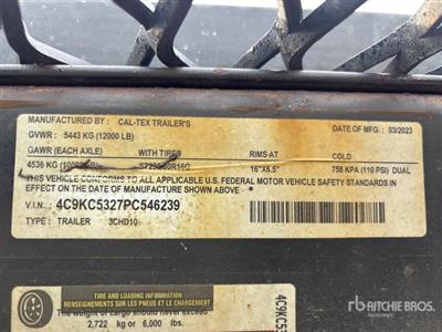 2023 Caltex Open Car Carrier Trailer