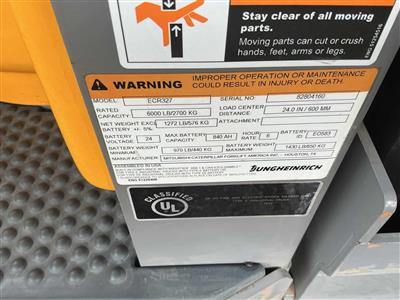 2021 Jungheinrich ECR327A (Electric End Rider)