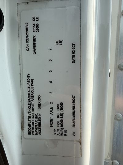 2022 International MV607