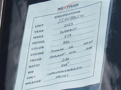 2023 Peterbilt 579