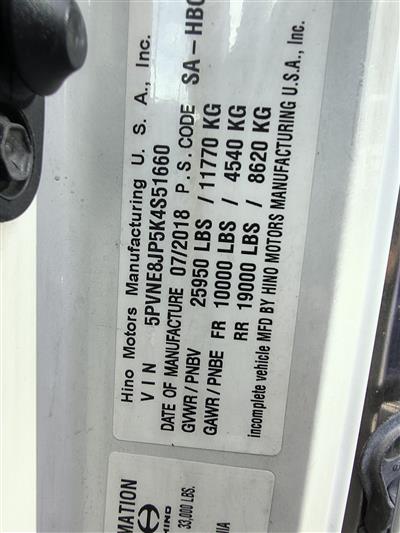 2019 Hino 268